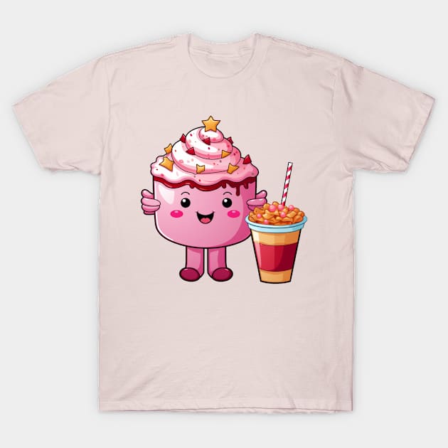 kawaii Ice cream  T-Shirt cute Candy food gilrl T-Shirt by nonagobich